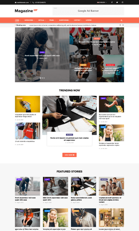 Magazine Plus Drupal Theme