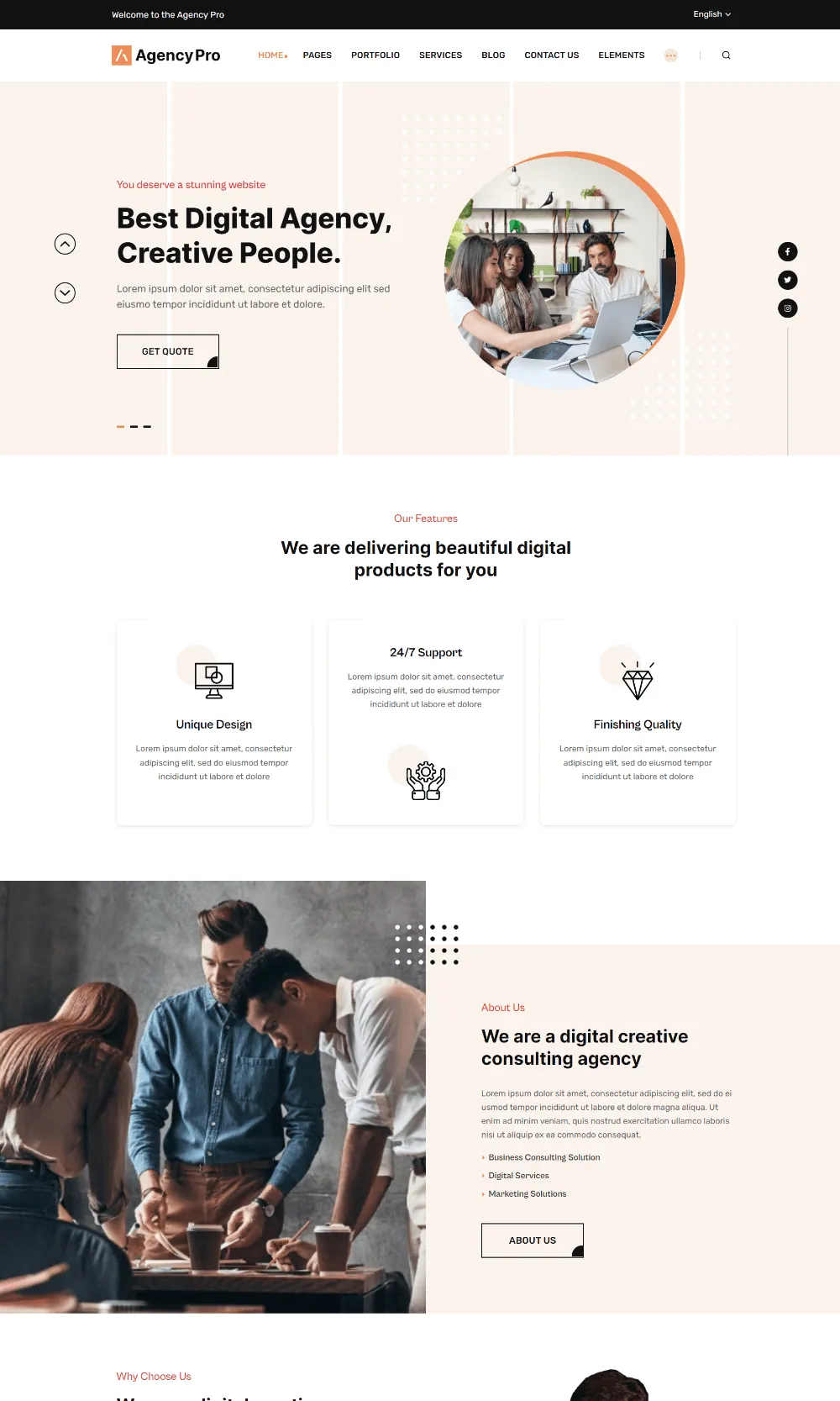 Agency Pro Drupal Multipurpose Business Theme