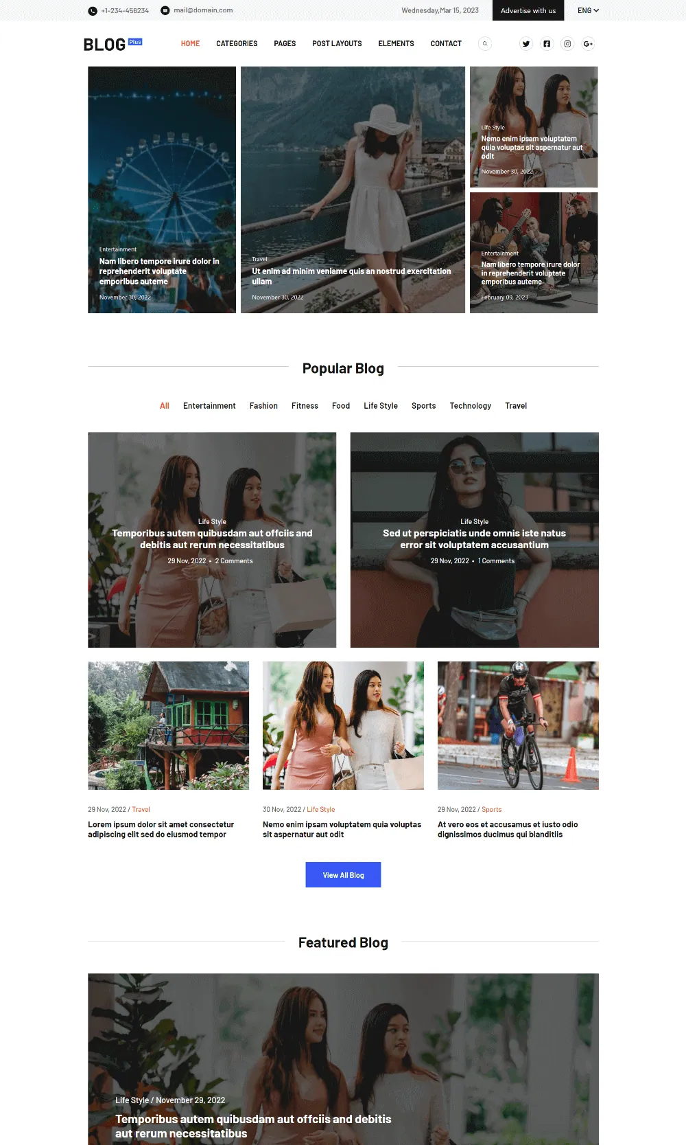 Blog Plus Drupal Theme