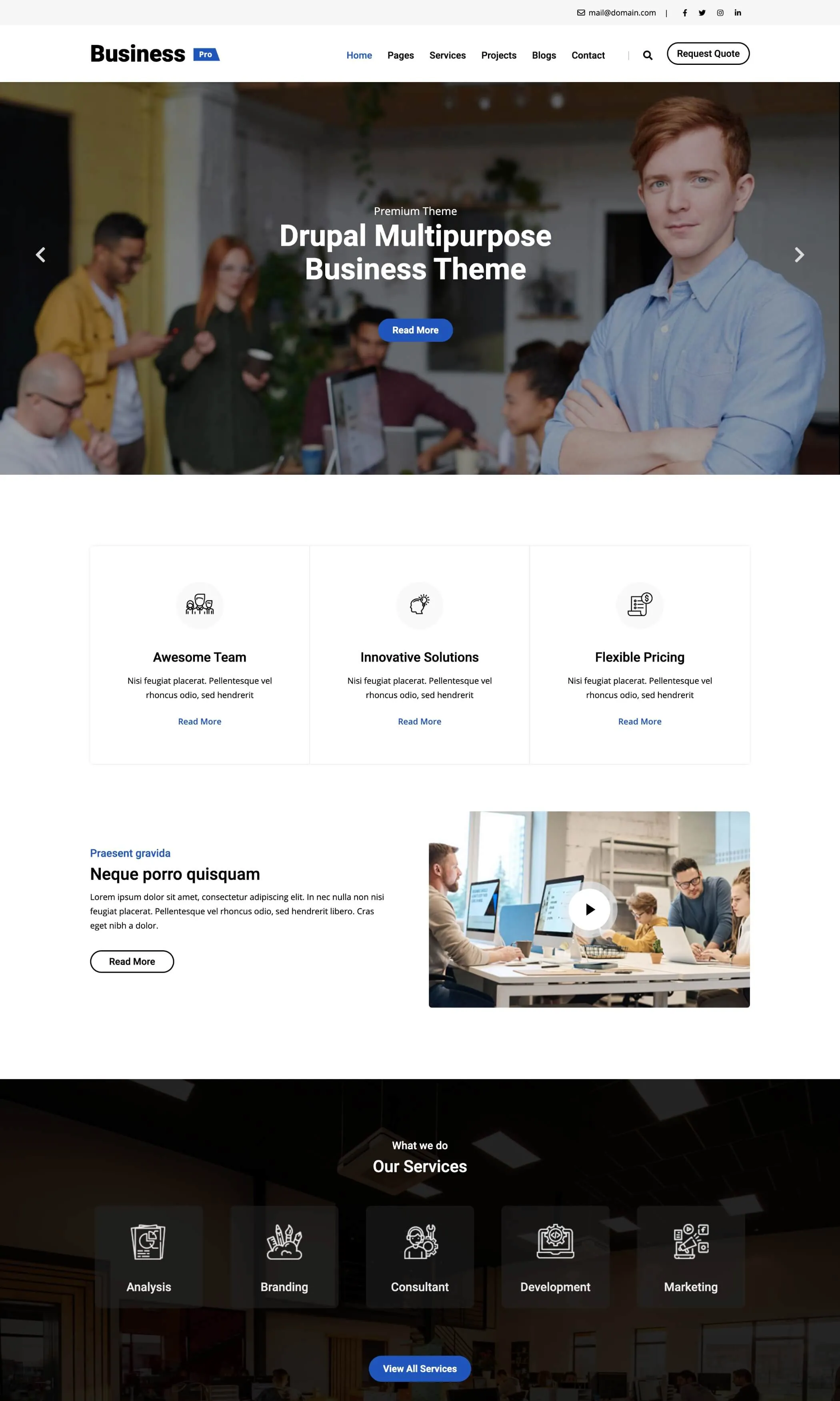 Business Pro Drupal Theme