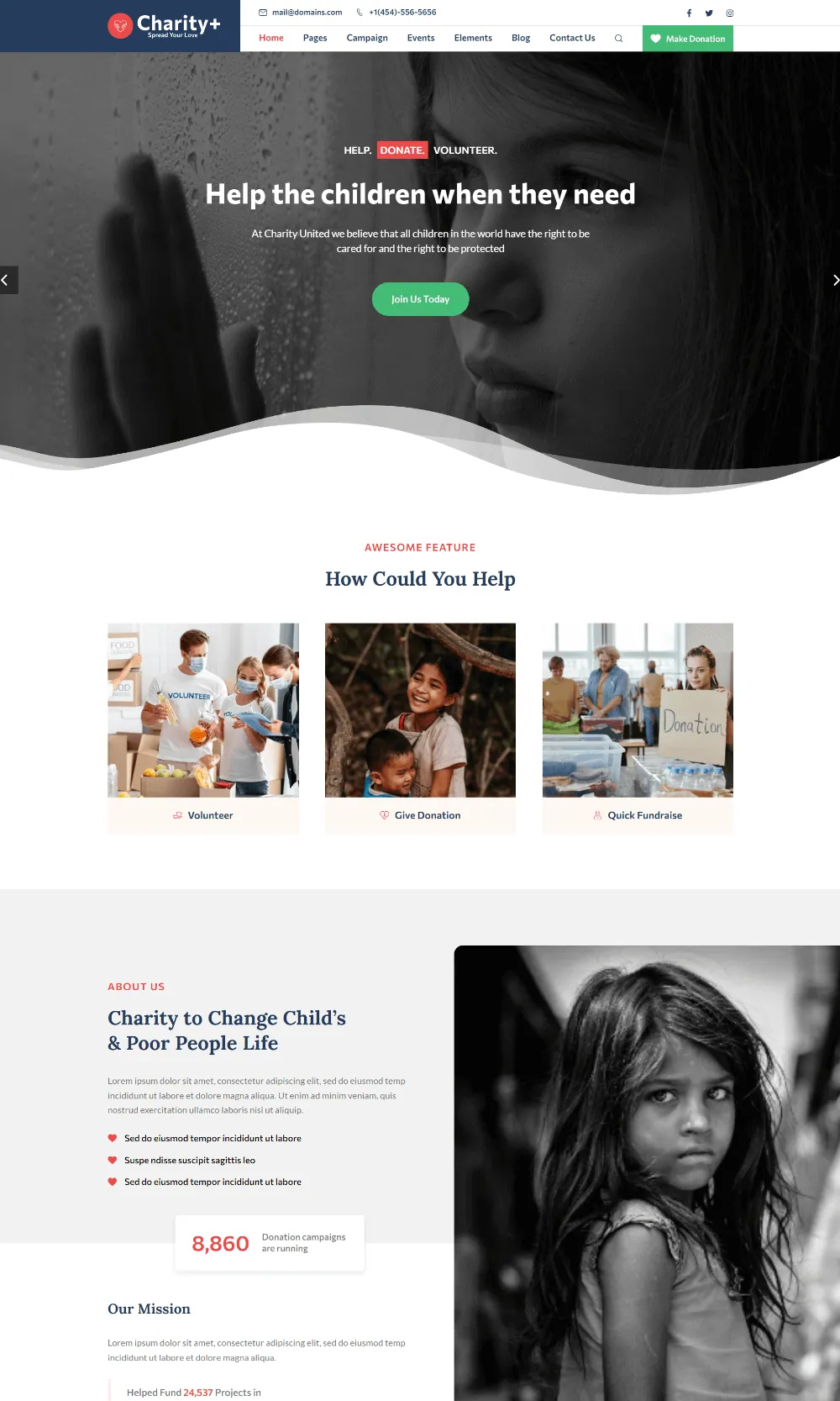 Charity Plus Drupal Theme