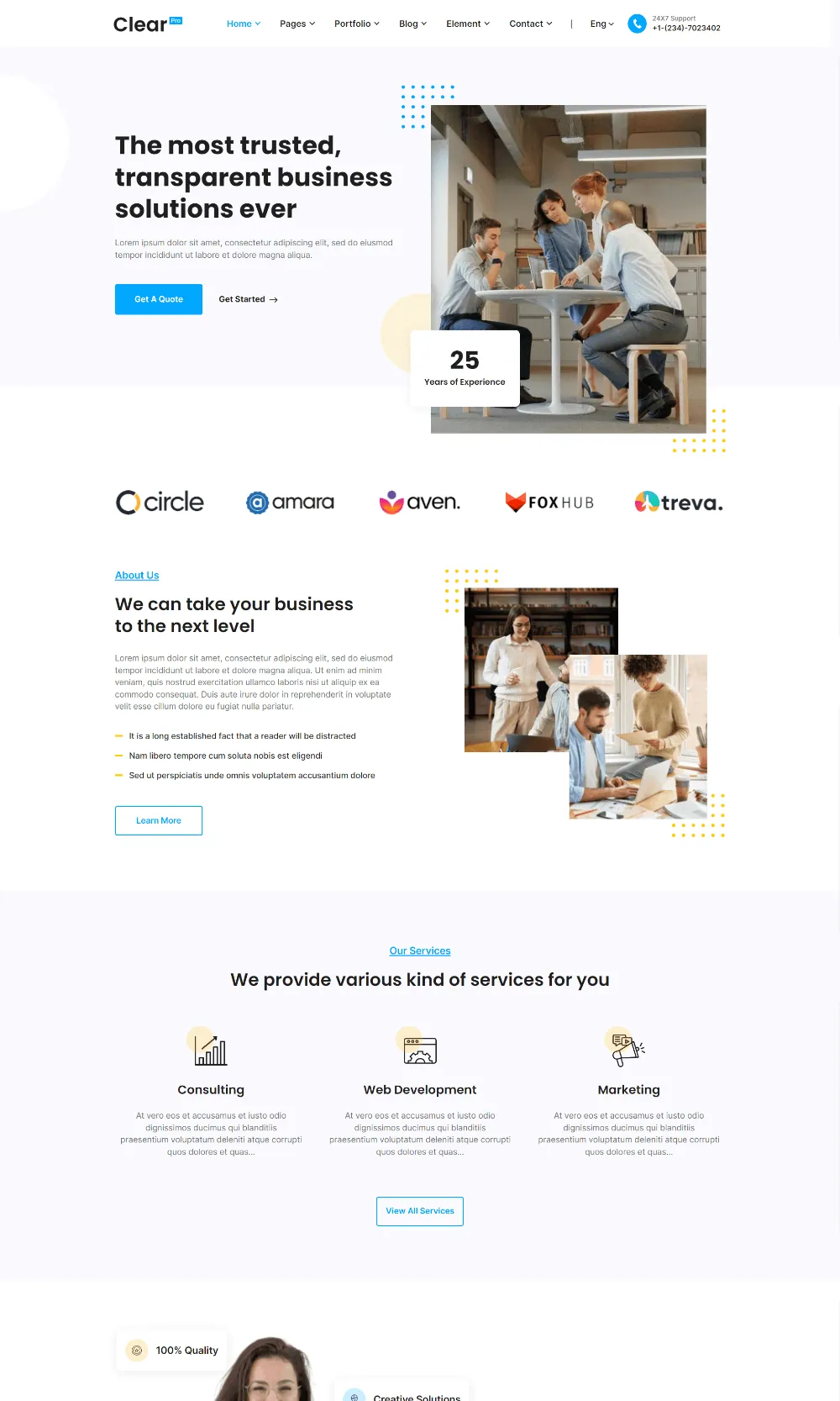 Clear Pro Drupal Theme