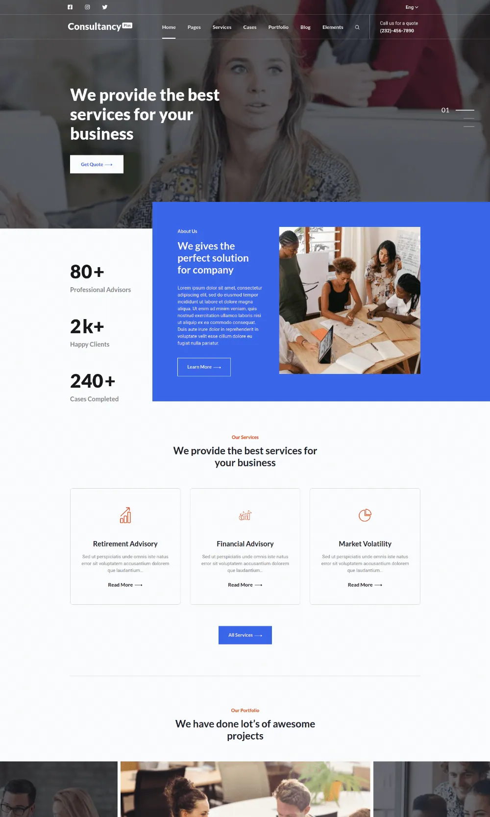 Consultancy Plus Drupal Theme