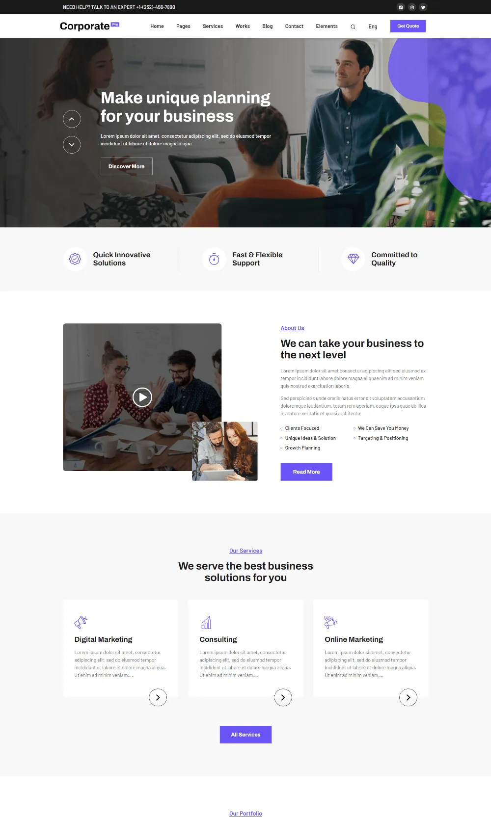 Corporate Pro - Drupal Multipurpose Business Theme