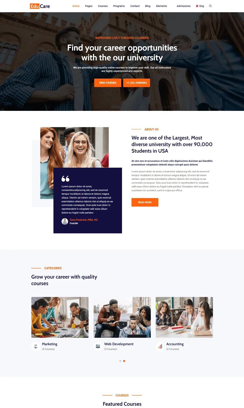 Edu Care Drupal Theme