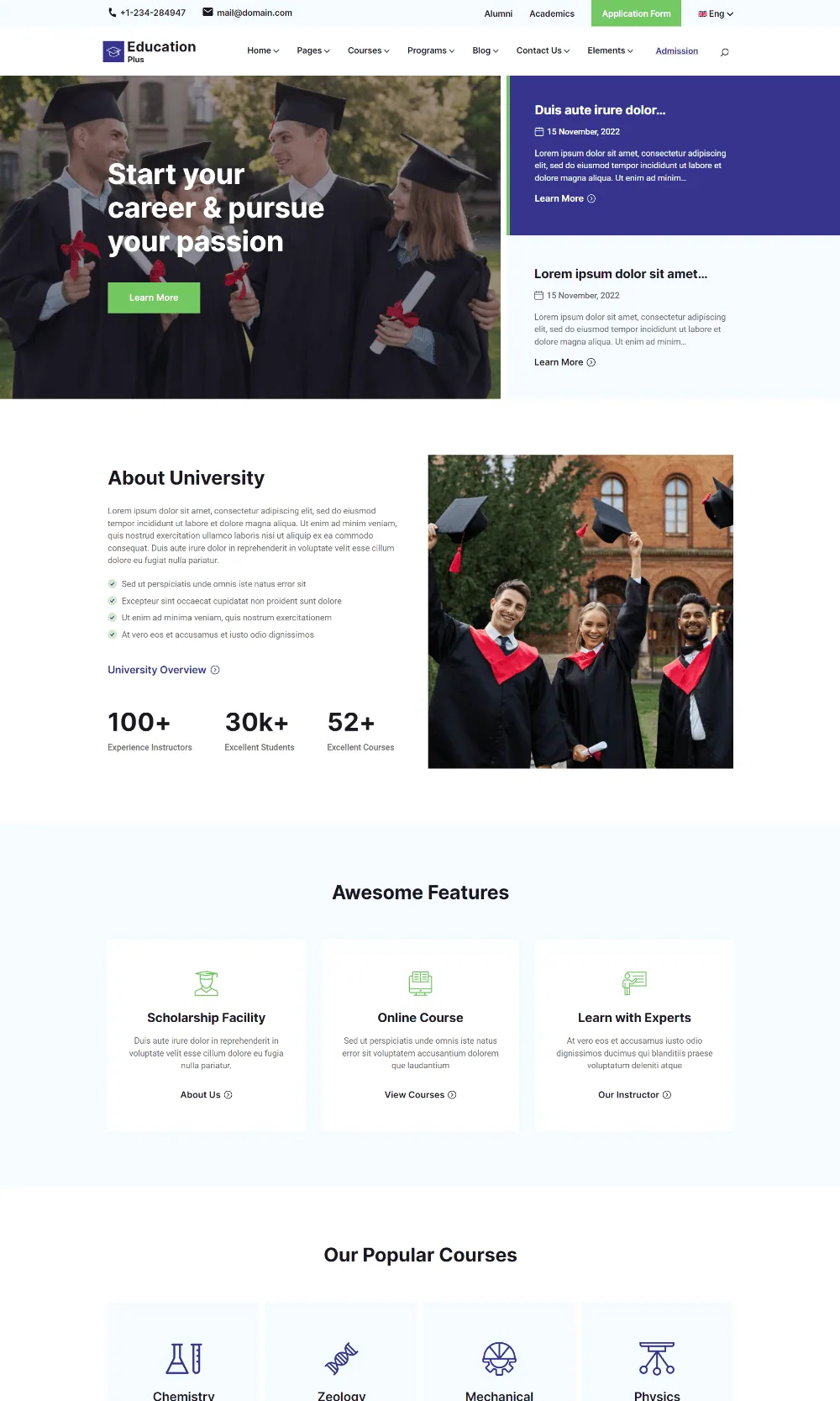 Education Plus Drupal Theme