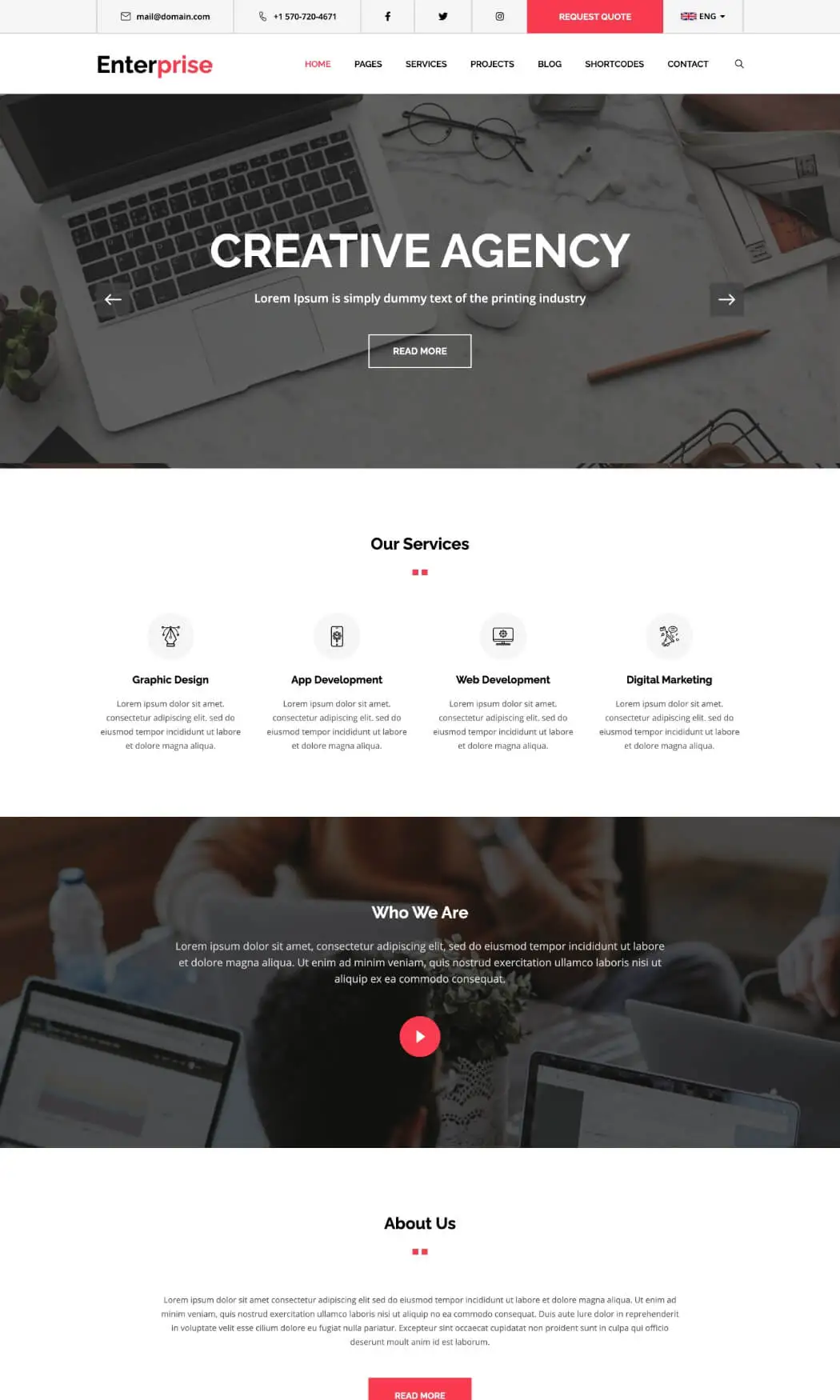 Enterprise Drupal Theme