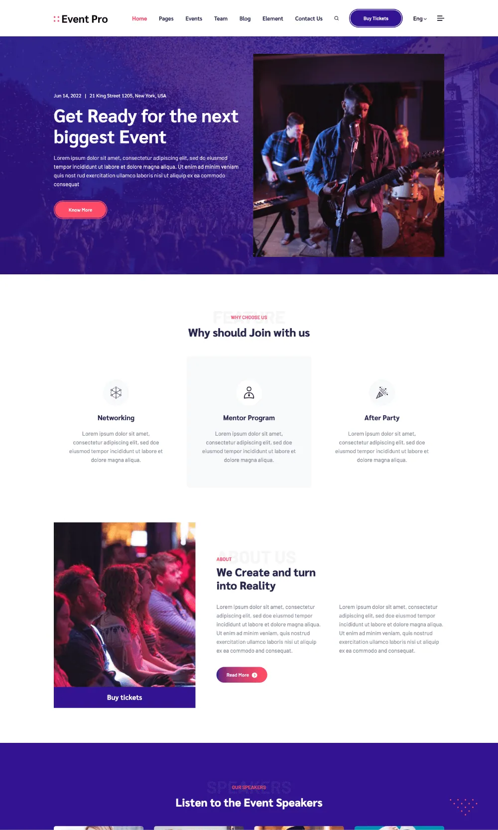 Event Pro Drupal Theme