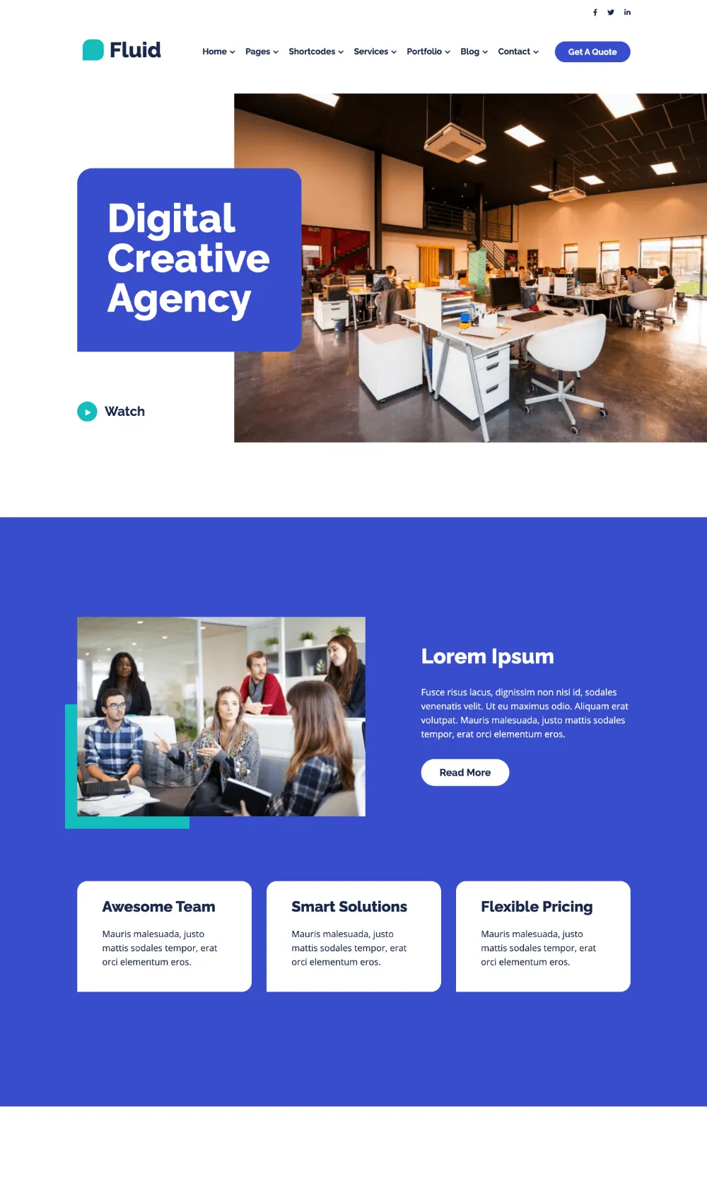 Fluid Multipurpose Drupal Theme