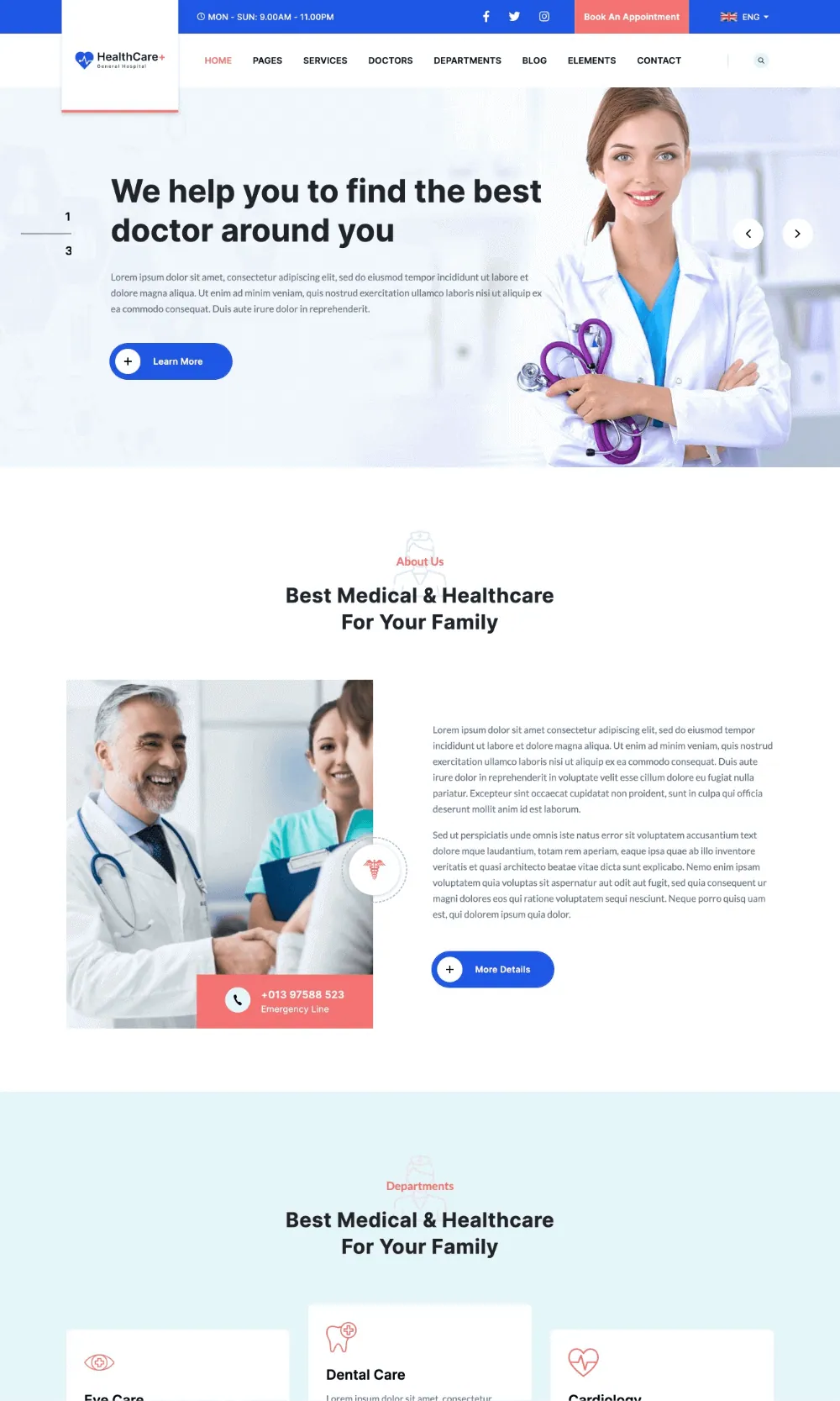 Healthcare Plus Drupal Theme