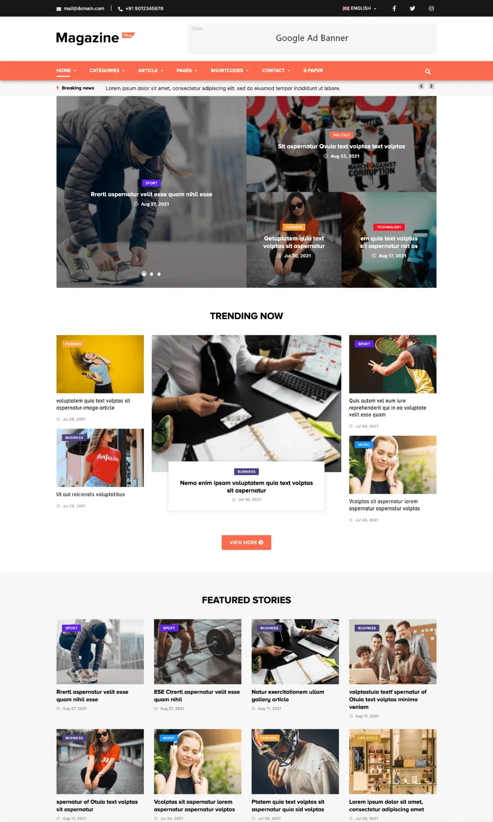 Magazine Plus Drupal Theme