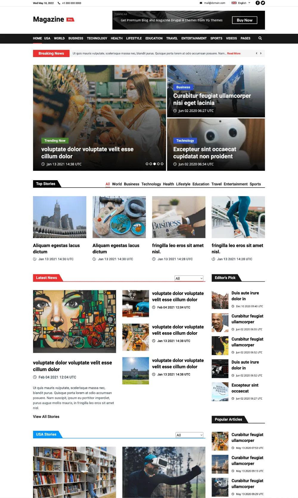 Magazine Pro Drupal Theme