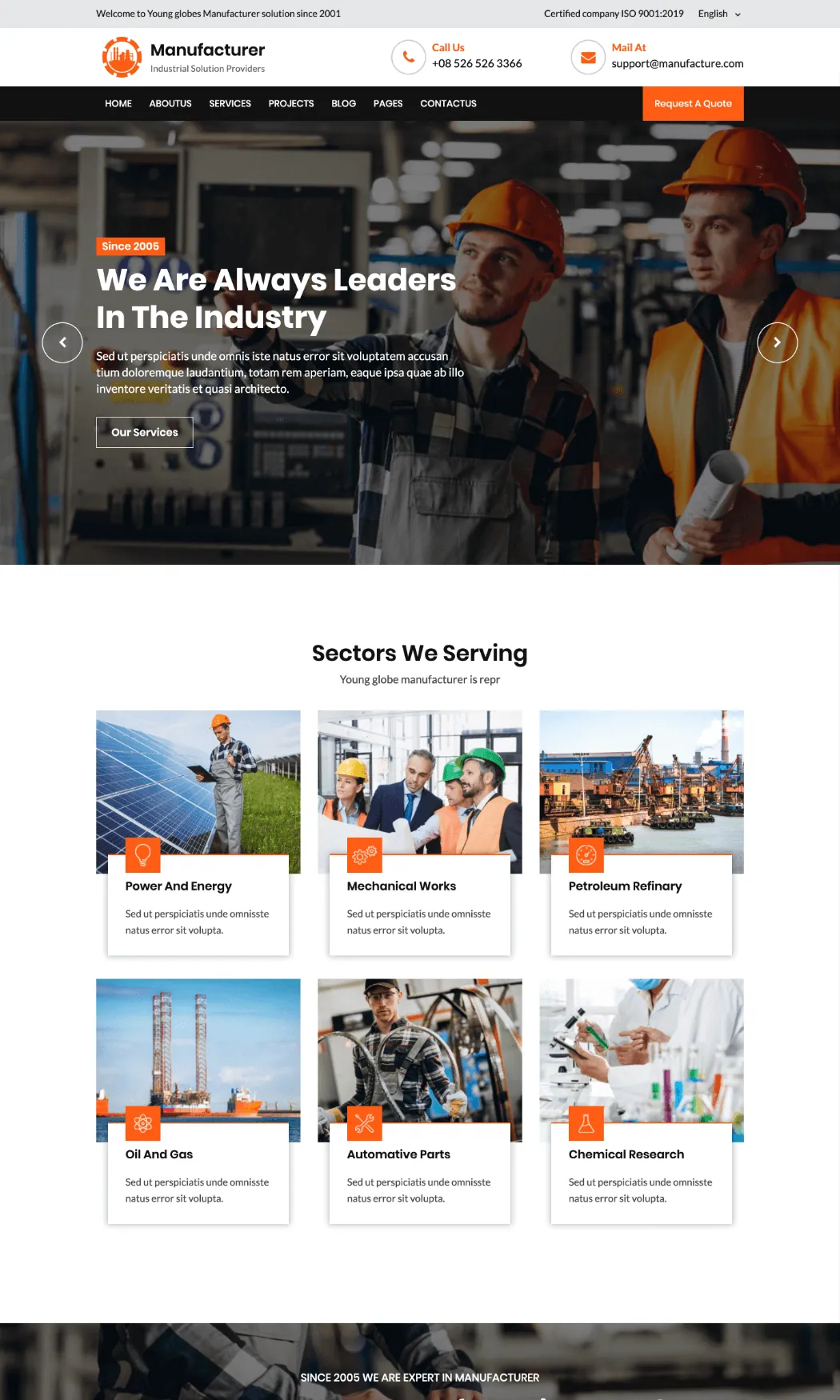 Manufacturer Drupal Theme