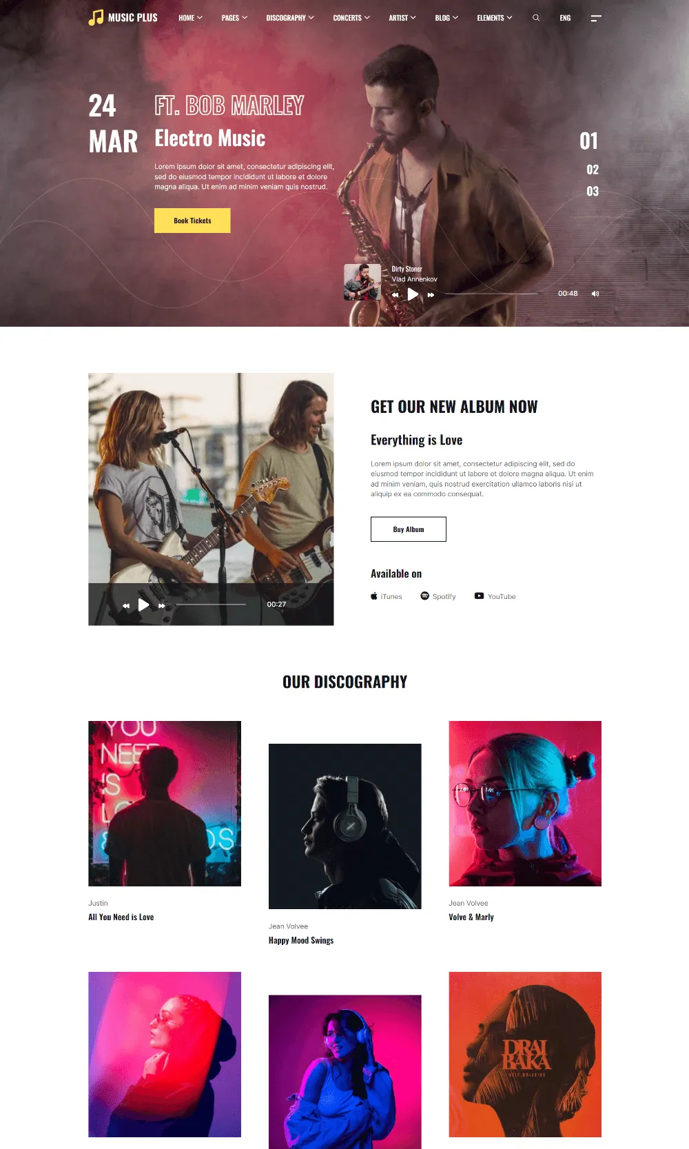 Music Plus Drupal Theme