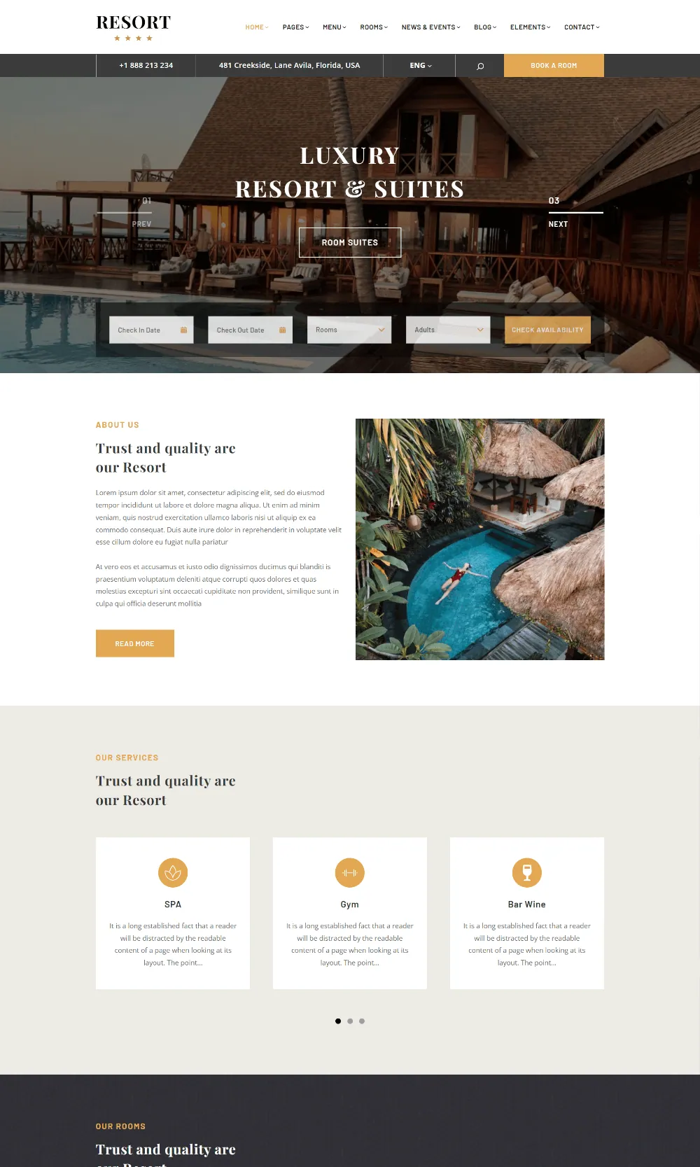 Resort Plus Drupal Theme