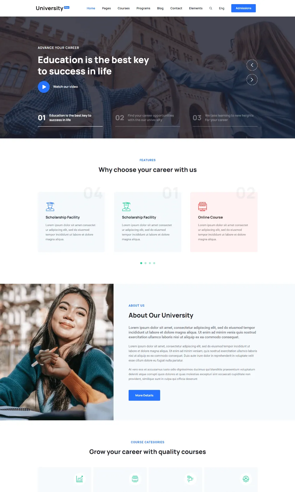 University Plus Drupal Theme