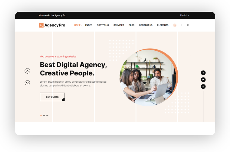 Agency Pro - Home Page 1