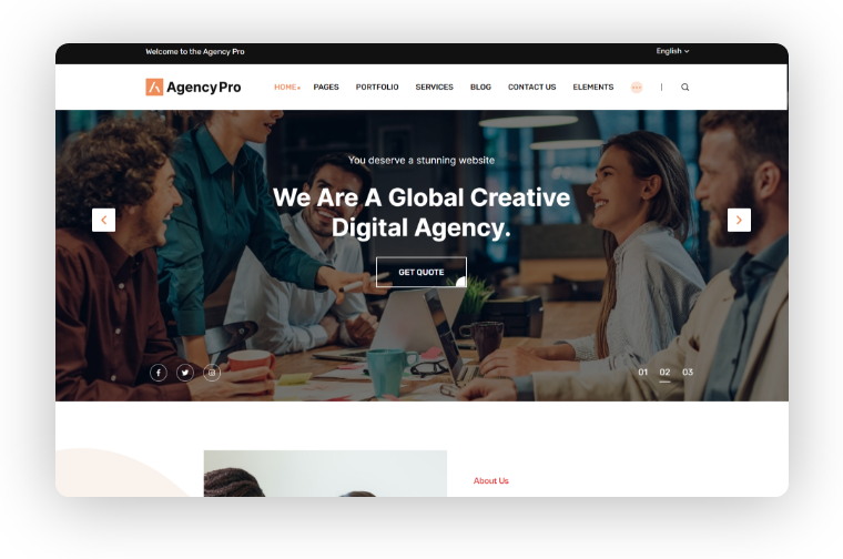 Agency Pro - Home Page 3