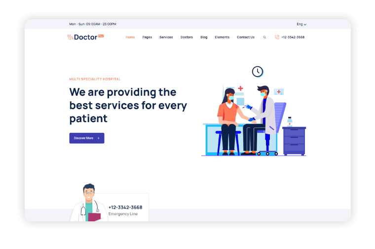 Doctor Plus Home Page Variant 2