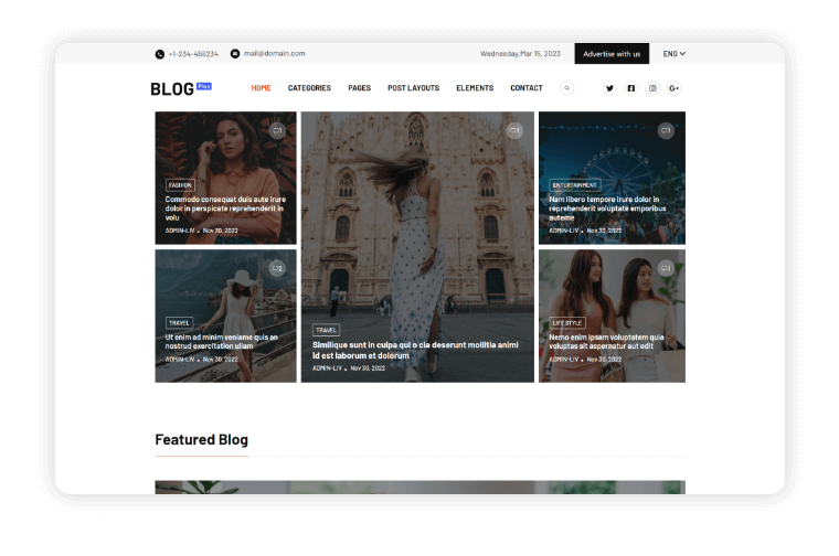 Blog Plus Home Page Variant 2