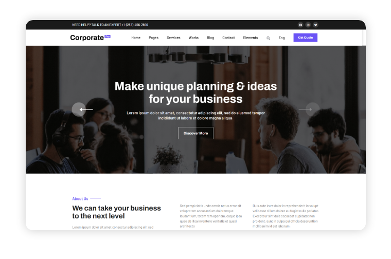 Corporate Pro - Home Page Variant 2