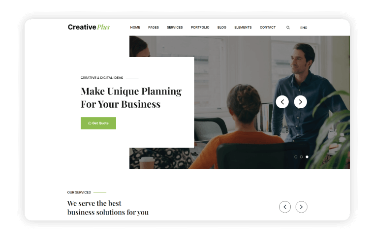Creative Plus Home Page Variant 1