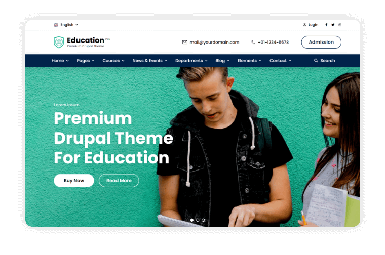 Education Pro Home Page Variant 1