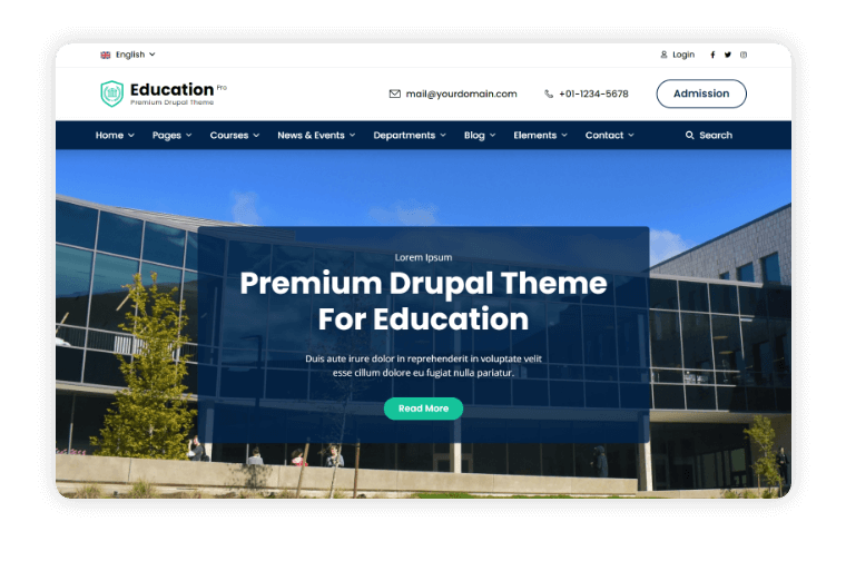 Education Pro Home Page Variant 2