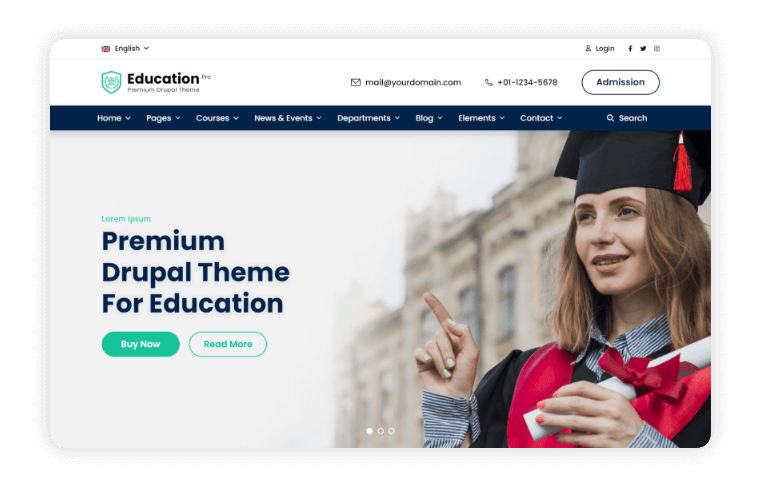 Education Pro Home Page Variant 3